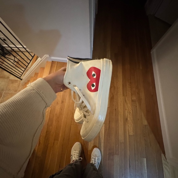 CdG PLAY x Converse Women's Chuck Taylor All Star Peek-A-Boo High-Top Sneakers - Picture 1 of 4